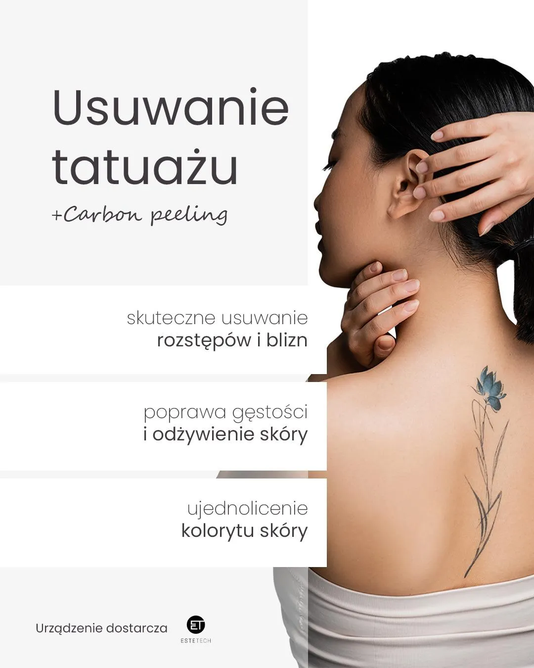 Efekt zabiegu laserowego usuwania tatuażu
